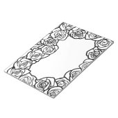 Meisjes  witte rozen notitieblok (Schuin)