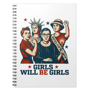Meisjes worden meisjes feminisme vrouwen empowerme notitieboek