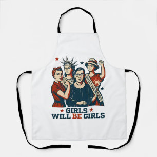 Meisjes worden meisjes feminisme vrouwen empowerme schort