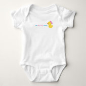 Meisjes Zo Ducking Leuke Witte Rubber Duck Kinder Romper (Voorkant)