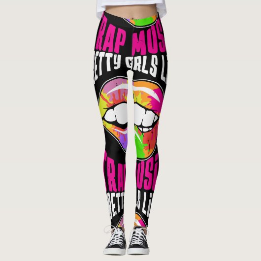  meisjes zoals Trap Music-Leggings Leggings (Voorkant)