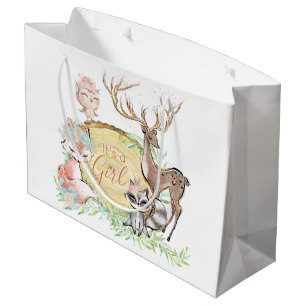 Meisjes Zoete Bos Baby Shower Groot Cadeauzakje