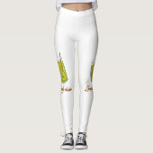 Meisjes Zomer drink Design leggings (Voorkant)