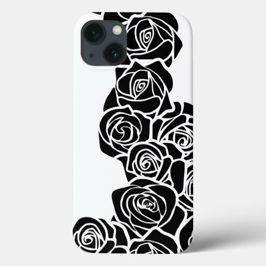 Meisjes  zwarte rozen Case-Mate iPhone case (Achterkant)