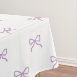 Meisjesachtig chic paars lint patroon lente & zome tafelkleed