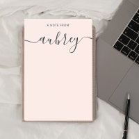 Meisjesachtig monogram kalligrafie roze