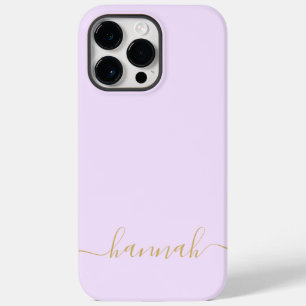 Meisjesachtig Paars Monogram Modern Schrift Persoo Case-Mate iPhone 14 Pro Max Hoesje