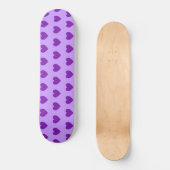 Meisjesachtig Paarse Hartjes Patroon Skateboard (Voorkant)