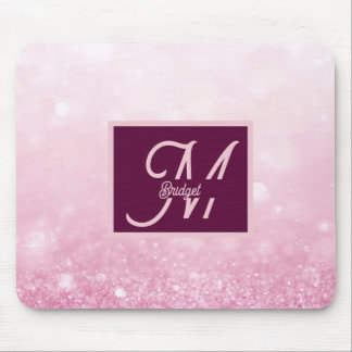 Meisjesachtig Roze Vrouwelijk Glitter Abstracte Gr Muismat