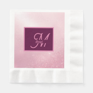 Meisjesachtig Roze Vrouwelijk Zachte Glans Ombre m Servet