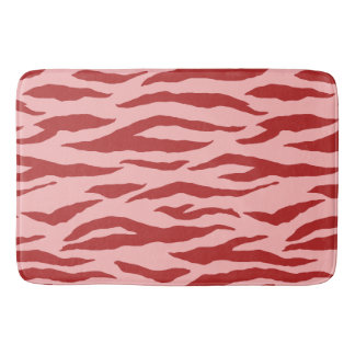 Meisjesachtig zebra strepenpatroon badmat