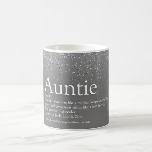 Meisjesachtig Zilver Glitter Cool Tante Tante Defi Koffiemok