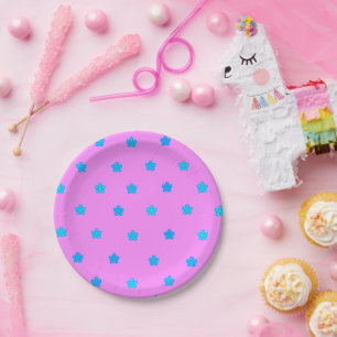 Meisjesachtige Daisy Roze/ Aqua> Iphone 6 Hoesje Papieren Bordje