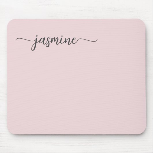 Meisjesachtige Eenvoudige Roze Roze Persoonlijke M Muismat (Voorkant)