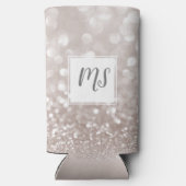 Meisjesachtige Glitter Schitter Glam Beginletter M (Achterkant)