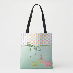 Meisjesachtige Kleurrijke Knoppen, Schildpadden Ve Tote Bag