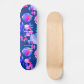 Meisjesachtige moderne abstracte kunst aquarel jou skateboard (Voorkant)