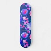 Meisjesachtige moderne abstracte kunst aquarel jou skateboard (Voorkant)