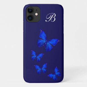 Meisjesachtige Natuur Vlinder Monogram iPhone 11 Hoesje