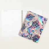 Meisjesachtige Opal Luipaardprint Kantoor School Planner (Display)