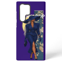 Meisjesachtige Pop Mode Donkerblauw Hoesje
