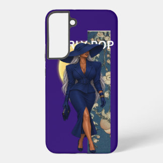 Meisjesachtige Pop Mode Donkerblauw Hoesje Samsung Galaxy Hoesje