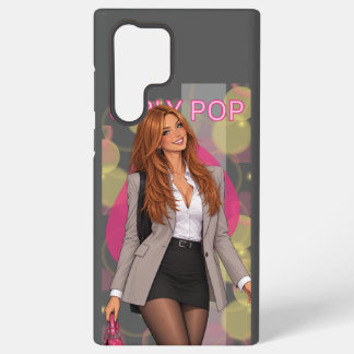 Meisjesachtige Pop Mode Grijze Hoesje Samsung Galaxy Hoesje