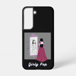 Meisjesachtige pop telefoonhoesje samsung galaxy hoesje