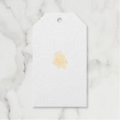 Meisjesachtige stijl, lichte aubergine, gebleekte cadeaulabels (Voorkant)