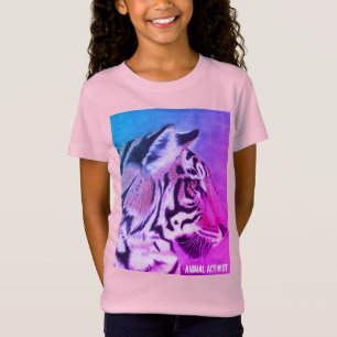 Meisjesactivist Roze Tiger T-shirt