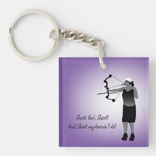 Meisjesarm Amputee Pararcher Key Ring Sleutelhanger (voorkant)