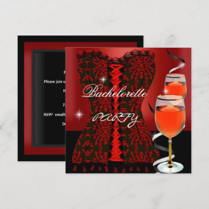 Meisjesavond Rode korset Zwarte wijn Kaart