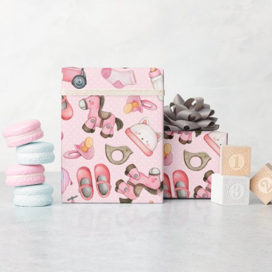 MeisjesBaby shower Cadeaupapier (Baby Shower)