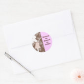 MeisjesBaby shower Ronde Sticker (Envelop)