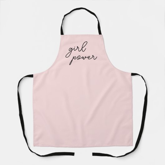 Meisjesbende Moeder Dochter Cute Roze Matching Schort (Voorkant)