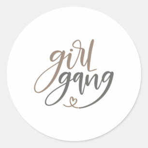 Meisjesbende Ronde Sticker