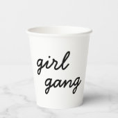 meisjesbende schattig modern feministisch meisjesk papieren bekers (Achterkant)