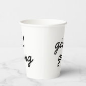 meisjesbende schattig modern feministisch meisjesk papieren bekers (Rechts)