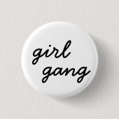 meisjesbende schattig modern feministisch meisjesk ronde button 3,2 cm (Voorkant)