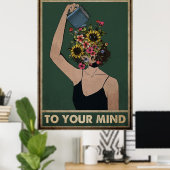 Meisjesbloem is aardig voor je. poster (Thuiskantoor)