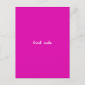 Meisjescode | Modern Neon Hot Pink Girl Power Briefkaart (Voorkant)