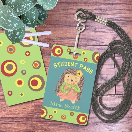 Meisjesegelstudent hal pas badge