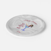 meisjesfeest papieren bordje (Gekanteld)