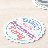 Meisjesfeest ter viering van een vrijgezellenfeest kartonnen onderzetters