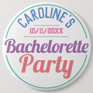 Meisjesfeest ter viering van een vrijgezellenfeest ronde button 6,0 cm