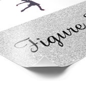 Meisjesfiguur Skater gepersonaliseerd Foto Afdruk (Hoek)