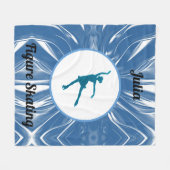 Meisjesfiguur Skleece Blanket Fleece Deken (Voorkant (Horizontaal))