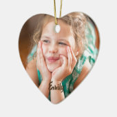 meisjesfoto keramisch ornament (Links)