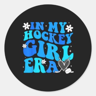 Meisjeshockey In Mijn Hockey Meisje Era IJshockey  Ronde Sticker