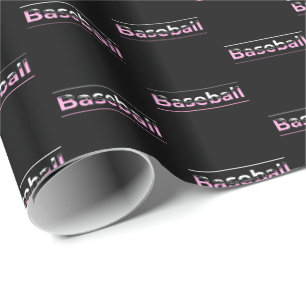 Meisjeshonkbal - Roze Geometrische Typografie Cadeaupapier